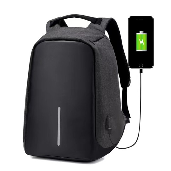 Laptop backpack No brand BP-01, 15.6", Black - 45283