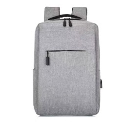 Laptop backpack No brand BP-02, 15.6", Γκρί - 45286