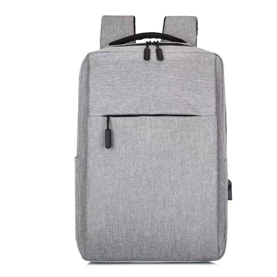 Laptop backpack No brand BP-02, 15.6", Γκρί - 45286