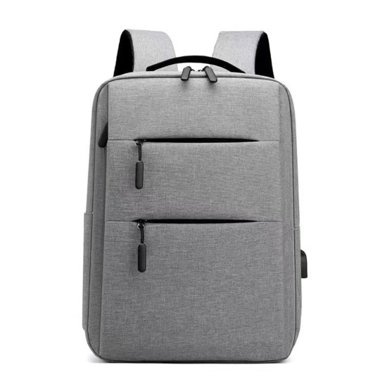 Laptop backpack No brand BP-03, 15.6", Γκρί - 45289