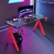 Gaming desk No brand D2107, 4 in 1, RGB, Black