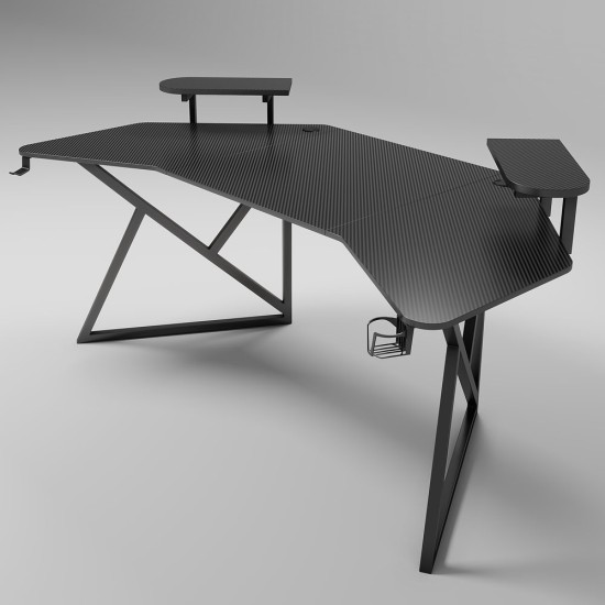 Gaming desk No brand D2204, 5 in 1, Black
