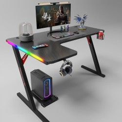 Gaming desk No brand P201, 4 in 1, RGB, Black