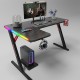 Gaming desk No brand P201, 4 in 1, RGB, Black
