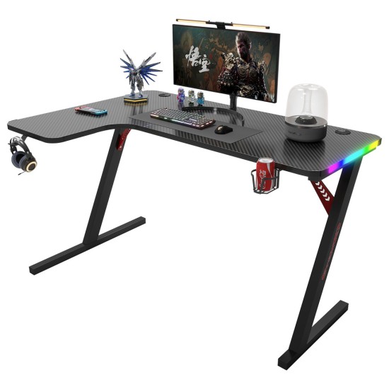 Gaming desk No brand P201, 4 in 1, RGB, Black