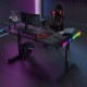Gaming desk No brand P203, 5 in 1, RGB, Black