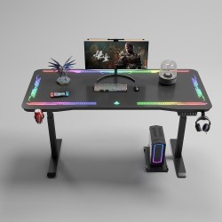 Gaming desk No brand Y109, 4 in 1, RGB, Black