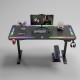 Gaming desk No brand Y109, 4 in 1, RGB, Black