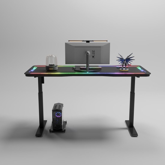 Gaming desk No brand Y109, 4 in 1, RGB, Black