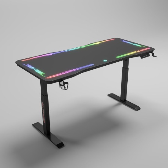 Gaming desk No brand Y109, 4 in 1, RGB, Black